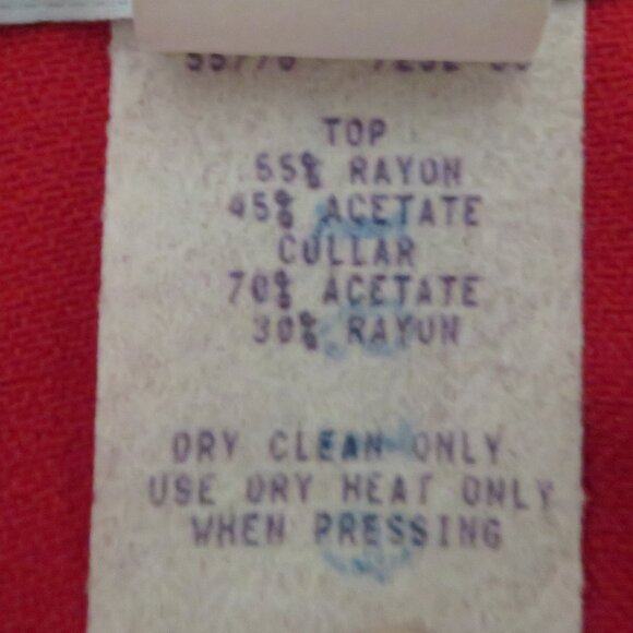 2 Piece Dawn Joy II Red & Black Dress Suit Jacket and Skirt - Picture 7 of 14